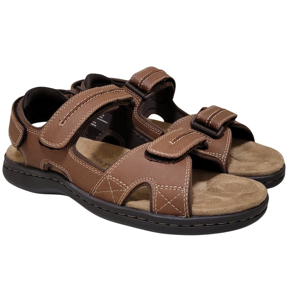 Dockers Men Newpage Slingback Sport River Sandals Size US 10M Rust Brown